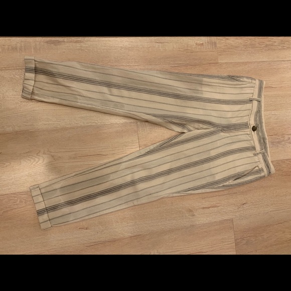 Current Elliott small black and cream striped pant - Picture 2 of 9